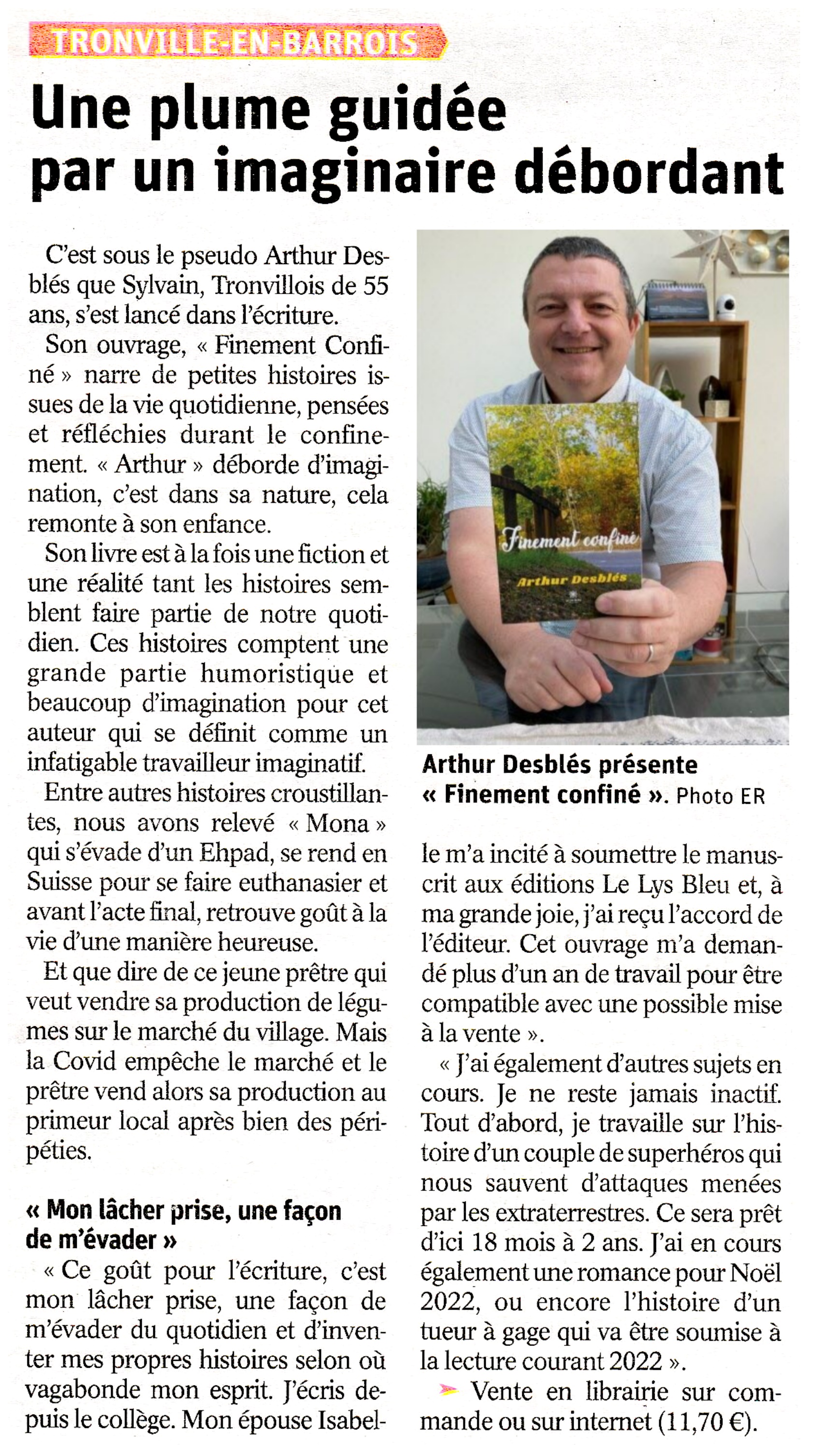 Article Est Républicain à propos du livre